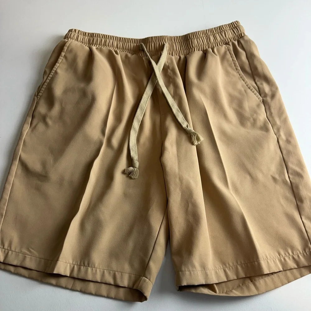 (2) pair men size large Coofandy‎ pull on stretch waist shorts